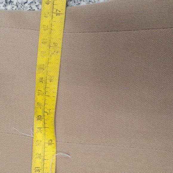 Emporio Armani Italy TUXETO Jacket Wool Dress Coat 44 US 8 M Tan Double Breasted - Picture 12 of 13